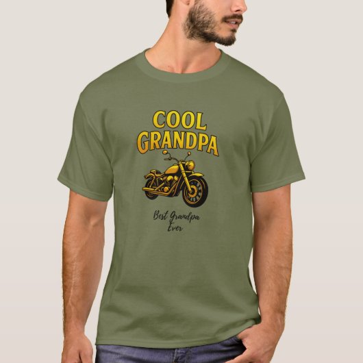 Geschenk für Biker Granddad T-Shirt (Vorderseite)