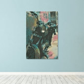 Geschenk für Biker Leinwanddruck (Insitu (Holzboden))