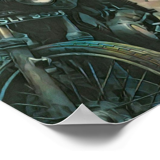 Geschenk für Biker Poster (Ecke)