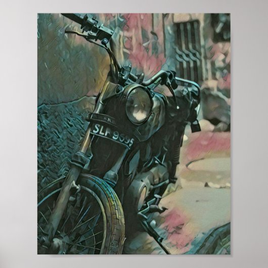 Geschenk für Biker Poster (Vorne)