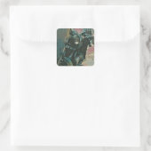Geschenk für Biker Quadratischer Aufkleber (Tasche)