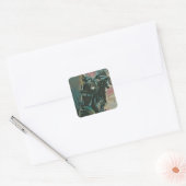 Geschenk für Biker Quadratischer Aufkleber (Umschlag)