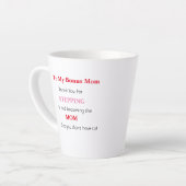 Geschenk für Bonus-Mama - Geschenk für Step-Mama K Milchtasse (Linke Ecke)