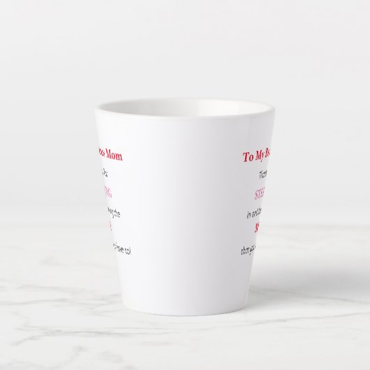 Geschenk für Bonus-Mama - Geschenk für Step-Mama K Milchtasse (Vorderseite)