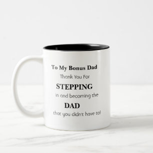 Geschenk für Bonus-Papa - Vatertagsgeschenk Zweifarbige Tasse