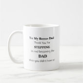 Geschenk für Bonus Vater - Geschenk für Step-Vater Kaffeetasse (Links)