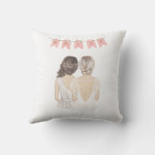 Geschenk für Braut Kissen (Rückseite)