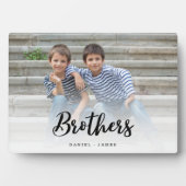 Geschenk für Brüder Foto Keepake Fotoplatte (Vorderseite)