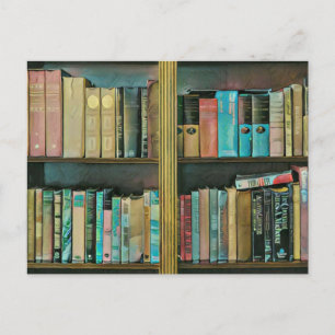Geschenk für Bücherliebhaber Postkarte