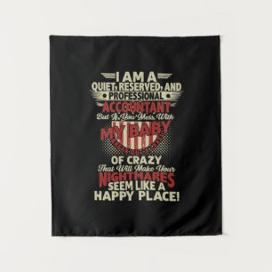 Geschenk für Buchhalter Ich bin ein professionel Wandteppich