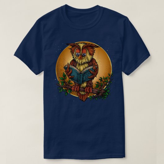 Geschenk für Buchliebhaber - Nachtlehrer Lib T-Shirt (Design vorne)