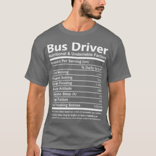 Geschenk für Busfahrer und unbestrittene Faktoren T-Shirt