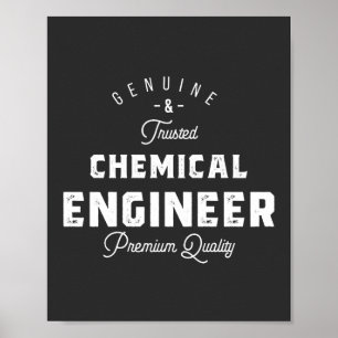 Geschenk für Chemieingenieure Poster