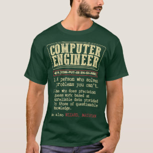 Geschenk für Computer-Ingenieure Lustiges Wörterbu T-Shirt