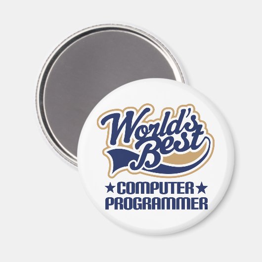 Geschenk für Computerprogrammierer Magnet (Vorderseite/Rückseite)