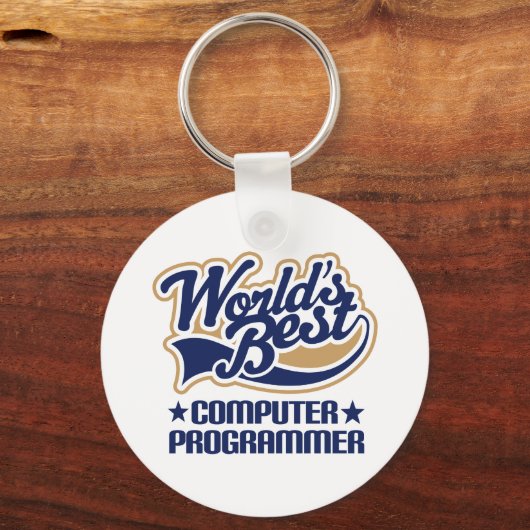Geschenk für Computerprogrammierer Schlüsselanhänger (Vorderseite)
