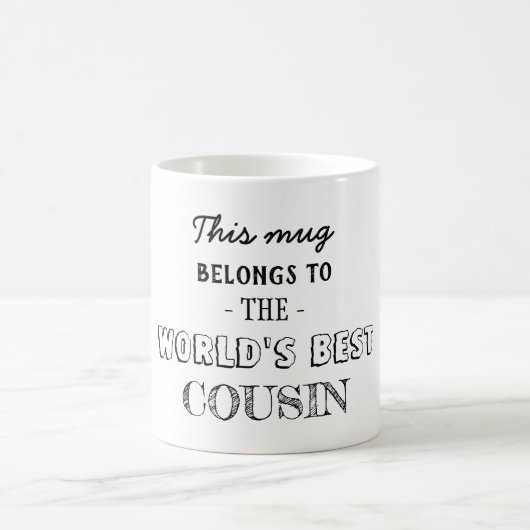 Geschenk für Cousine Kaffeetasse (Mittel)