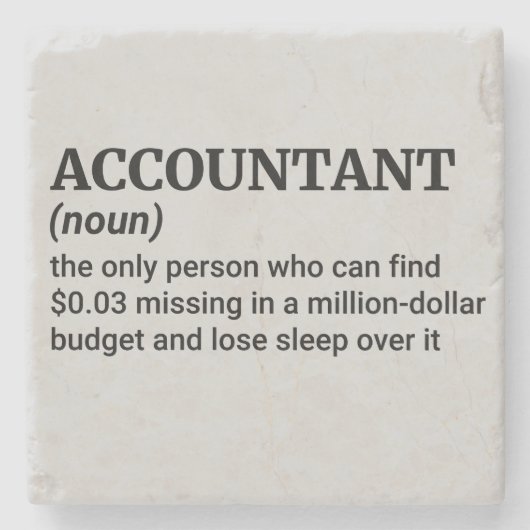 Geschenk für CPA Steinuntersetzer (Vorderseite)