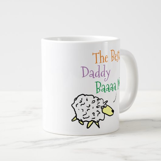 Geschenk für Daddy - Beste Daddy-Riesenkaffee-Tass Jumbo-Tasse (Vorderseite Rechts)