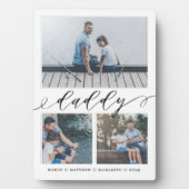 Geschenk für Daddy | Erinnerungen 3 FotoCollage Fotoplatte (Vorderseite)