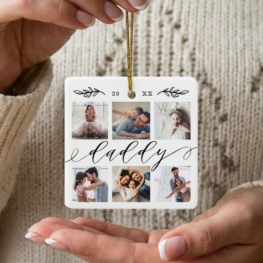 Geschenk für Daddy | Familienzusammenhängung Keramikornament