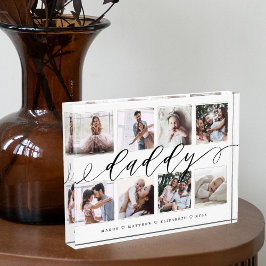 Geschenk für Daddy | Foto-Collage des Vaters Fotoblock