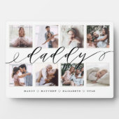 Geschenk für Daddy | Foto-Collage des Vaters Fotoplatte (Vorderseite)