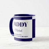 Geschenk für Daddy mit Namen Tasse (Vorderseite Links)