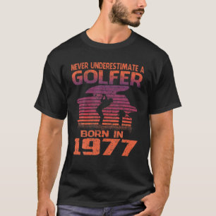 Geschenk für das 43-jährige Golfer Golfing 1977 43 T-Shirt