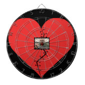 Geschenk für das Foto "Broken Heart" Dartscheibe (vorne)