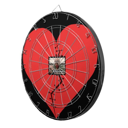 Geschenk für das Foto "Broken Heart" Dartscheibe (Vorderseite rechts)
