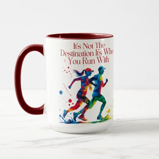 Geschenk für das Motivierend Ausführen von Buddy Tasse (Links)
