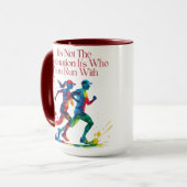 Geschenk für das Motivierend Ausführen von Buddy Tasse (Vorderseite Links)