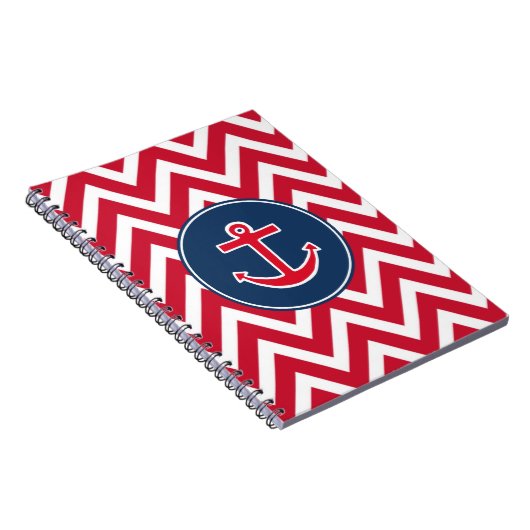Geschenk für das Nautic Anchor School Notebook Notizblock (Rechte Seite)