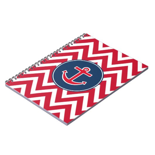 Geschenk für das Nautic Anchor School Notebook Notizblock (Linke Seite)