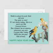 Geschenk für das neue Jahr 2026 Postkarte (Vorne/Hinten)