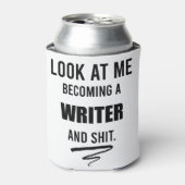 Geschenk für das neue Shirt des Autors und Abschlu Dosenkühler (Kanne Vorderseite)