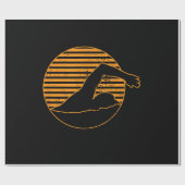 Geschenk für das Schwimmbad Geschenkpapier (Flach)