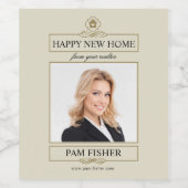 Geschenk für das Weinetikett (Einzelnes Label)