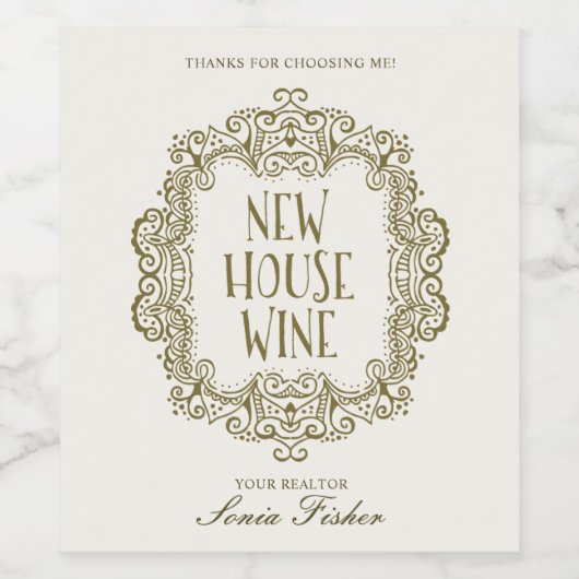 Geschenk für das Weinetikett (Einzelnes Label)