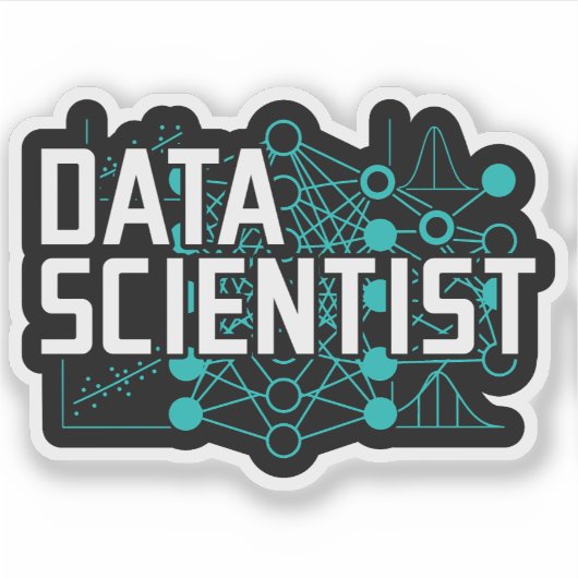 Geschenk für Data Scientist Data Analyst Aufkleber (Vorderseite)