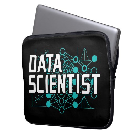Geschenk für Data Scientist Datenanalyst Laptopschutzhülle (Vorderseite Links)