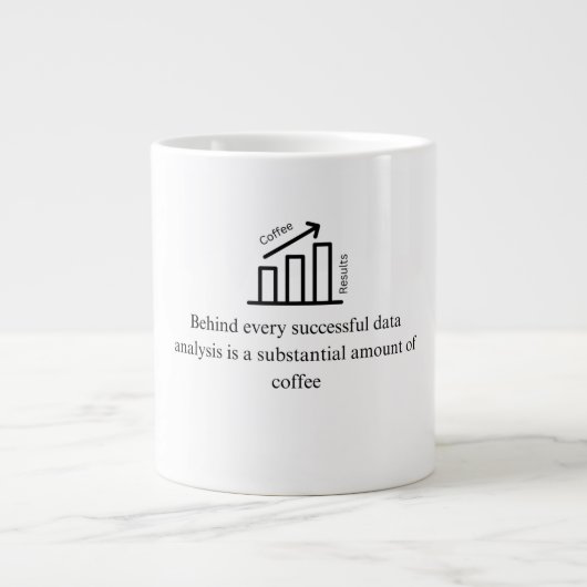 Geschenk für Datenanalytiker Jumbo-Tasse (Vorderseite)