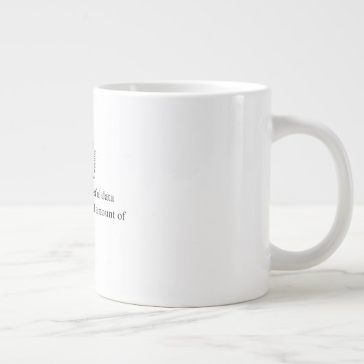Geschenk für Datenanalytiker Jumbo-Tasse (Rechts)
