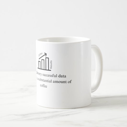 Geschenk für Datenanalytiker Kaffeetasse (VorderseiteRechts)