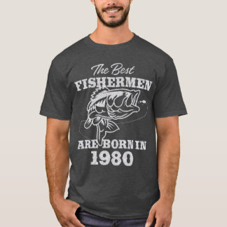 Geschenk für den 41-jährigen Fischer 1980 41. T-Shirt