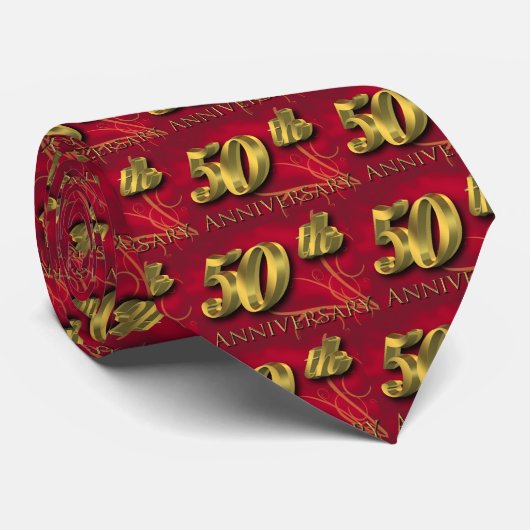 Geschenk für den 50. Fünfzigjährigen Krawatte (Gerollt)