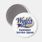 Geschenk für den Agent des Kundenservice Magnet (Vorderseite/Rückseite)