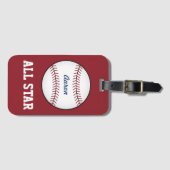 Geschenk für den benutzerdefinierten Baseball-Gepä Gepäckanhänger (Vorderseite (Horizontal))