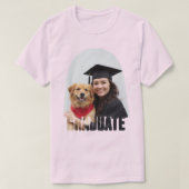 Geschenk für den benutzerdefinierten Foto-Graduate T-Shirt (Design vorne)